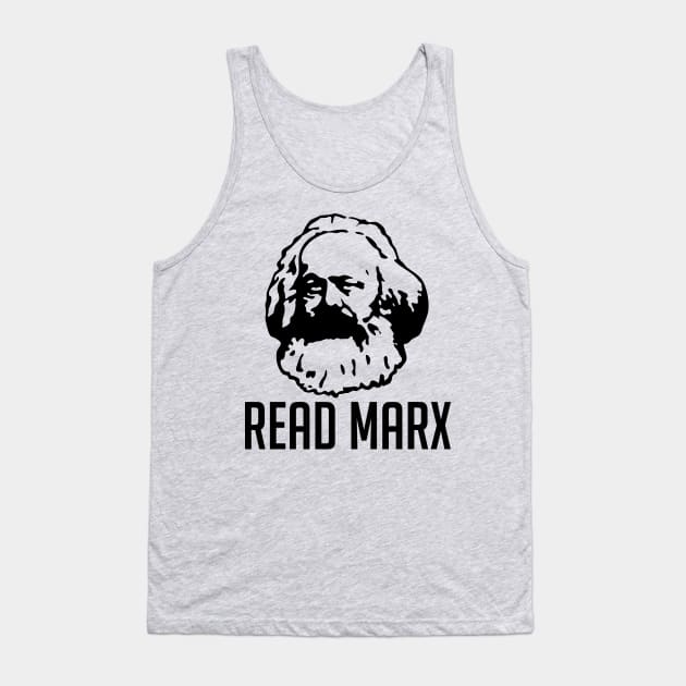 Read Marx - Karl Marx, Marxist, Philosophy, Economics, Socialist, Communist Tank Top by SpaceDogLaika